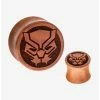 Earrings Marvel Black Panther Double Flare Sawo Wood Plugs