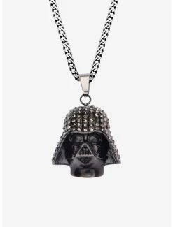 Star Wars Jewelry Star Wars Darth Vader With Clear Gem Pendant