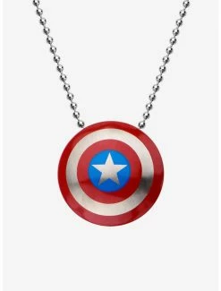 Necklaces Marvel Captain America Shield Necklace