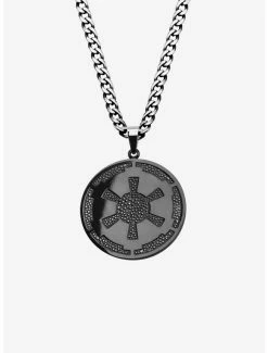 Star Wars Jewelry Star Wars Galactic Empire Gun Metal Pendant