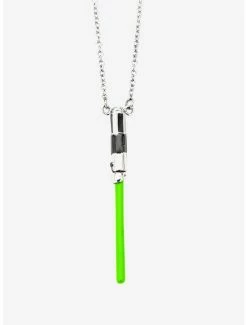 Star Wars Jewelry Star Wars Yoda Lightsaber Stainless Steel Necklace