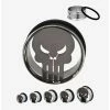 Earrings Marvel Punisher Logo Single Flare Plugs