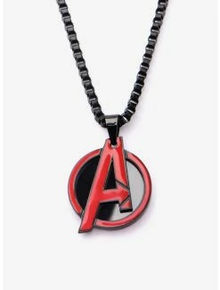 Necklaces Marvel Red Avengers Pendant
