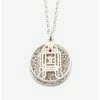 Star Wars Jewelry Star Wars Silver Plated R2D2 With Clear Gem Pendant -RockLove Sales 12375117 hi