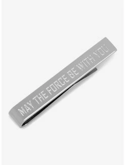 Star Wars Jewelry Star Wars May The Force Be With You Jedi Message Tie Bar