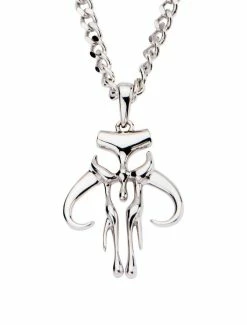Star Wars Jewelry Star Wars The Mandalorian Cut Out Pendant With Chain Necklace