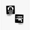 Star Wars Jewelry Star Wars I Love You I Know Icon Cufflinks -RockLove Sales 13653849 hi