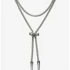 Necklaces DC Comics Wonder Woman RockLove Lasso Of Truth Bolo Necklace Silver -RockLove Sales 14919788 hi