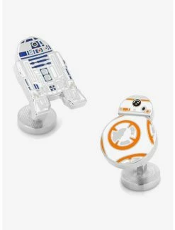 Star Wars Jewelry Star Wars R2D2 And BB8 Enamel Cufflinks