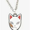 Necklaces Demon Slayer: Kimetsu No Yaiba Sabito Warding Mask Necklace