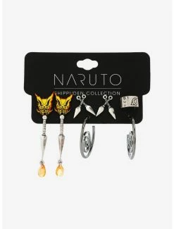 Earrings Naruto Shippuden Hidden Leaf Village Kunai Earring Set - BoxLunch Exclusive -RockLove Sales 15201040 av1