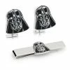 Star Wars Jewelry Star Wars Darth Vader Head Cufflinks Tie Bar Set
