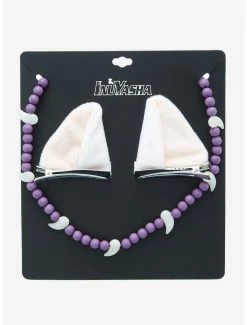 Necklaces InuYasha Ears Hair Clip & Necklace Set - BoxLunch Exclusive -RockLove Sales 15843353 av2