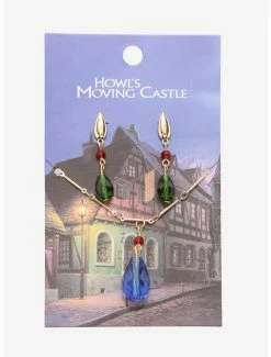 Necklaces Studio Ghibli Howl’s Moving Castle Replica Necklace & Earring Set - BoxLunch Exclusive -RockLove Sales 15909407 av2