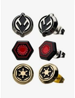 Star Wars Jewelry Star Wars Episode 9 Empire Symbol Symbol & First Order Stud Earrings