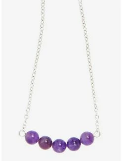 Necklaces Sloth Amethyst Fidget Necklace - BoxLunch Exclusive