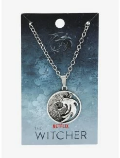 Necklaces The Witcher Geralt Gwynbleidd Symbol Necklace - BoxLunch Exclusive -RockLove Sales 16327709 av2
