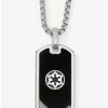 Star Wars Jewelry Star Wars Imperial Rebel Reversible Stainless Steel Necklace -RockLove Sales 17484838 hi