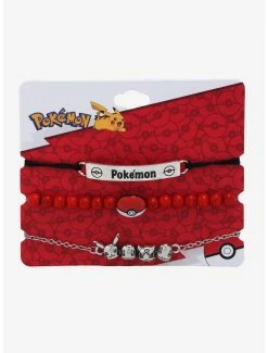 Bracelets Pokémon Kanto Region Starters Bracelet Set - BoxLunch Exclusive -RockLove Sales 17887723 av2