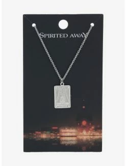 Necklaces Studio Ghibli Spirited Away No-Face Tarot Card Necklace - BoxLunch Exclusive -RockLove Sales 18666136 av2