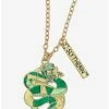 Necklaces Harry Potter Slytherin Serpent Stained Glass Necklace - BoxLunch Exclusive -RockLove Sales 18666860 hi