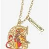 Necklaces Harry Potter Gryffindor Lion Stained Glass Necklace - BoxLunch Exclusive -RockLove Sales 18666864 hi