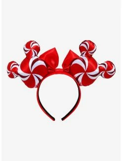 Disney Jewelry Disney Candy Cane Minnie Mouse Ears - BoxLunch Exclusive -RockLove Sales 19131504 av2