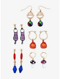 Earrings Studio Ghibli Howl's Moving Castle Icons & Characters Earring Set - BoxLunch Exclusive