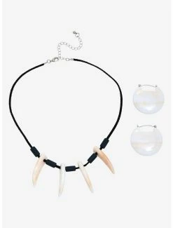 Necklaces Studio Ghibli Princess Mononoke San Replica Necklace And Earrings Set - BoxLunch Exclusive