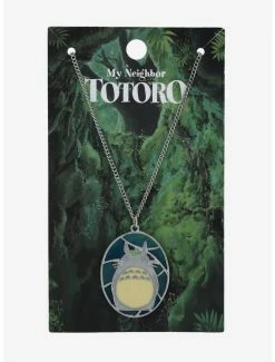 Necklaces Studio Ghibli My Neighbor Totoro Totoro Stained Glass Necklace - BoxLunch Exclusive -RockLove Sales 19235435 av2