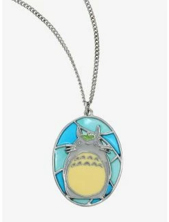 Necklaces Studio Ghibli My Neighbor Totoro Totoro Stained Glass Necklace - BoxLunch Exclusive