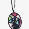 Necklaces Studio Ghibli Kiki’s Delivery Service Jiji Stained Glass Necklace - BoxLunch Exclusive