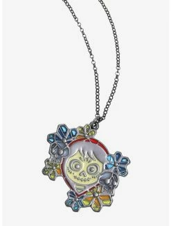 Disney Jewelry Disney Pixar Coco Stained Glass Miguel Necklace - BoxLunch Exclusive
