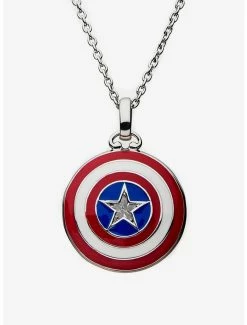 Necklaces Marvel X RockLove Captain America Shield Necklace