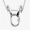 Necklaces Marvel X RockLove Loki Helmet Pendant Necklace Silver