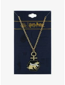 Necklaces Harry Potter Hufflepuff Pendant Necklace - BoxLunch Exclusive -RockLove Sales 19801028 av2