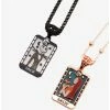 Disney Jewelry Disney The Nightmare Before Christmas Jack Skellington & Sally Tarot Cards Bestie Necklace Set - BoxLunch Exclusive -RockLove Sales 19958086 hi