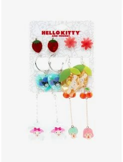 Earrings Sanrio Fruits Hello Kitty And Friends Earring Set - BoxLunch Exclusive