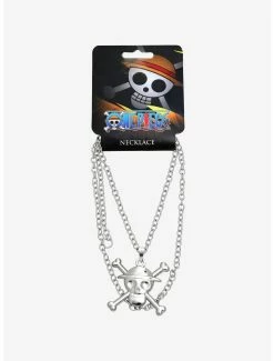 Necklaces One Piece Luffy Jolly Roger Pendant Necklace -RockLove Sales 19990916 av2